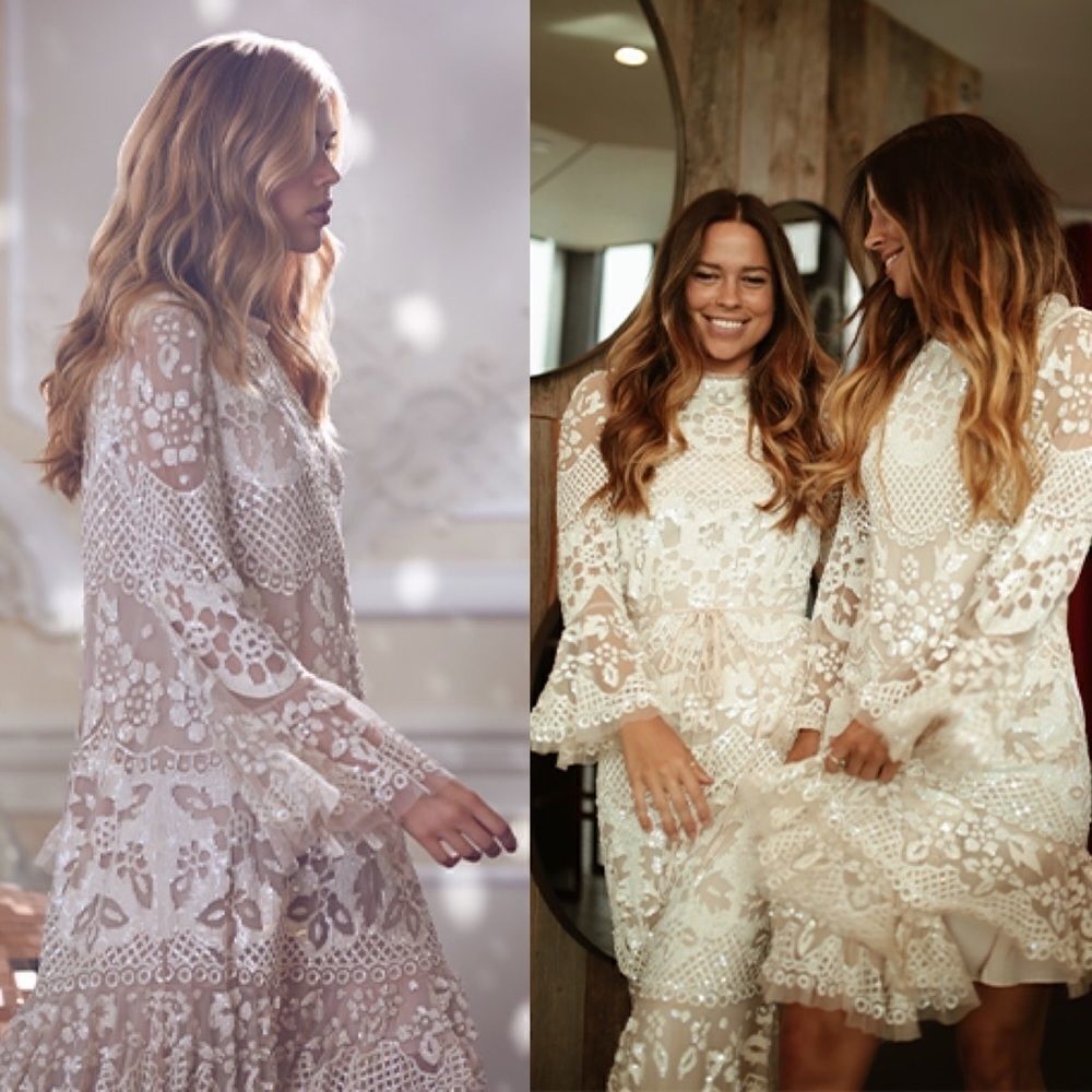 BHLDN Needle & Thread Snowdrop Mini Dress - Picture 12 of 13